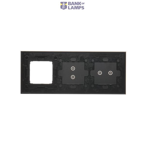 5 gang frame, white, chrome base image 2