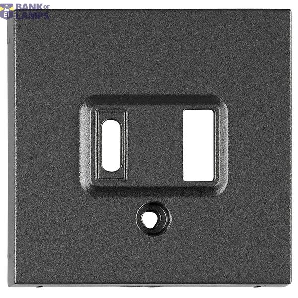USB charging port cover A+C, anthracite image 1