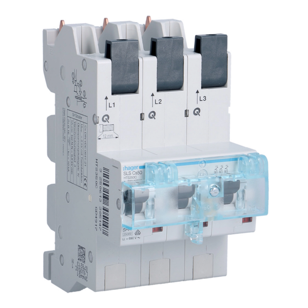 SLS switch 3-pole Cs characteristic 50A for busbar QuickConnect image 1