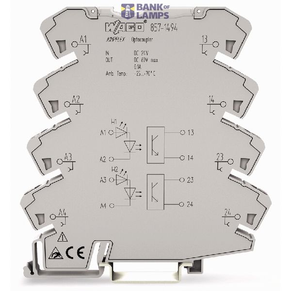 Optocoupler module 2-port Nominal input voltage: 24 VDC image 3