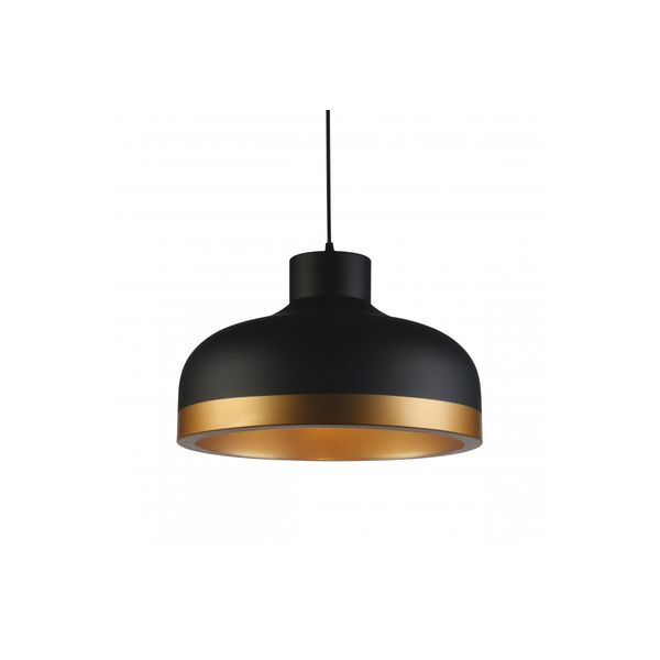 Ceiling fixture GOLDI 2 ,4113,AC220-240V,50/60Hz,1*E27, IP20, Diameter 42 CM,single,black/gold image 1