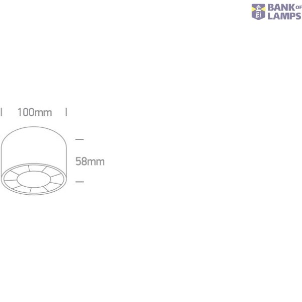 BLACK LED 12W WW IP20 38deg 230V DARK LIGHT image 2