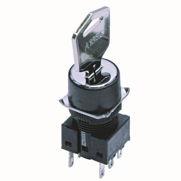 Selector switch complete, round, key-type, 3 notches, manual reset, IP image 3