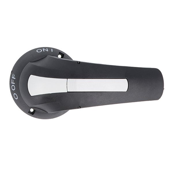Direct operating lever handle, padlockable. Rotating type with screw fixing on switch disconnector, 115mm. Black image 1