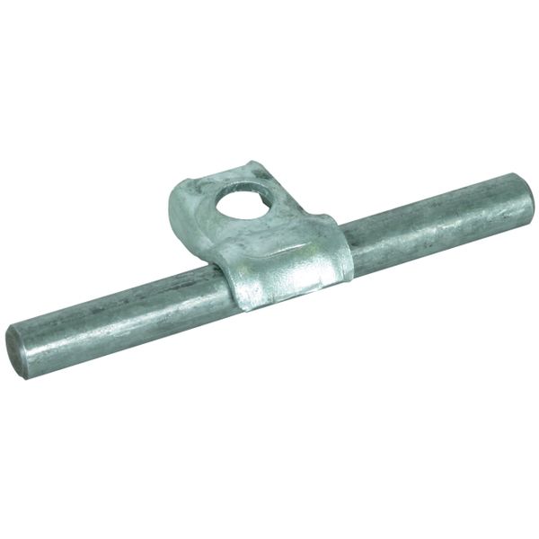 One-screw cleat DEHNQUICK St/tZn f. Rd 6-10mm bore 8.5mm image 1