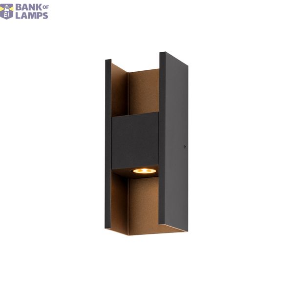 FLATT II,wall light, PHASE, 2700K, 9.5W, bl image 1