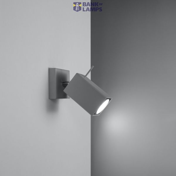 WALL LAMP MERIDA 1 GREY GU10 1X40W IP20 image 3