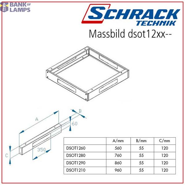 Base side-profile-pair, D=900, H=120 f.DS/DSZ/DSS-encl.R7035 image 3
