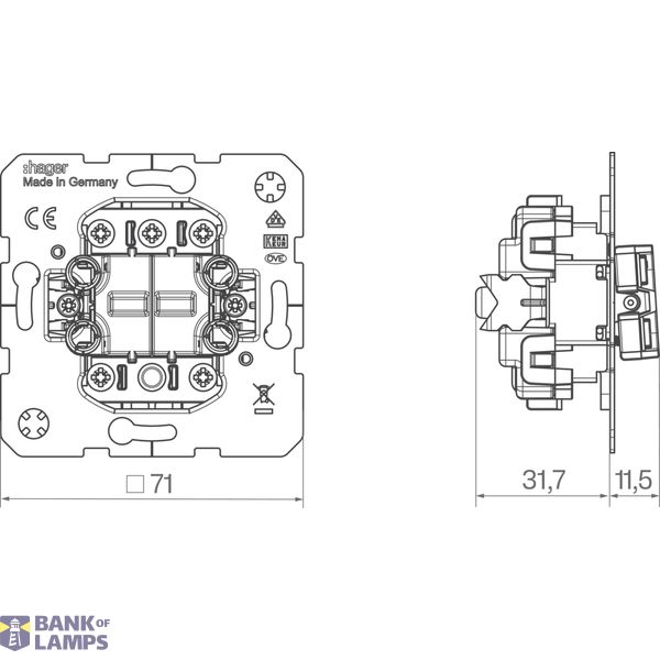 Series push button 4-way, 230/24 V image 2