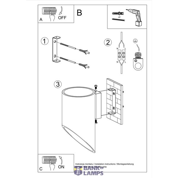 WALL LAMP PENNE 20 WHITE G9 1X40W IP20 image 7