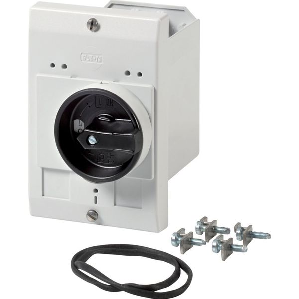 E-PKZ0-G Insulated enclosure, E-PKZ0, H x W x D = 129 x 85 x 124 mm, flush-mounted, rotary handle, black/gray, IP55 image 3