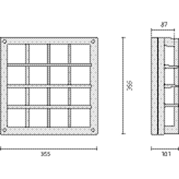 BLIZ SQUARE 40/G LED 39W 830 WIT image 4