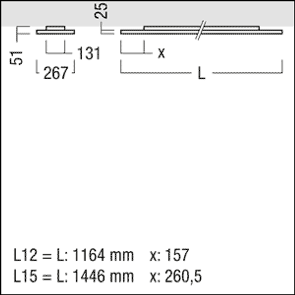 LF3 A 6300-940 L15 EVG WH - Surface mounted luminaire image 6