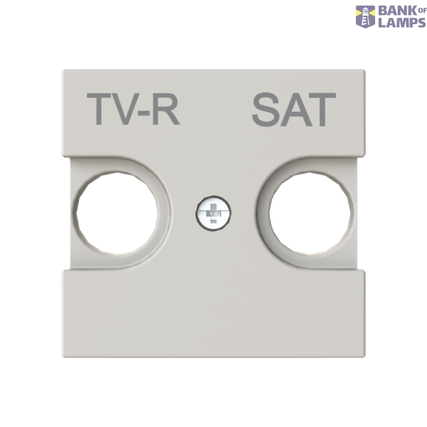 Cover plate for TV-R/SAT - 2M - Dune image 1