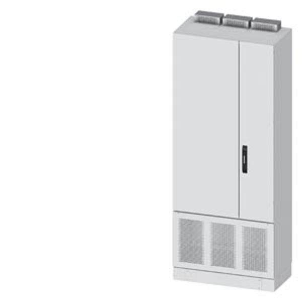 Transformer cabinet safety class 1, IP30 h=1950 w=800 d=400 sheet metal door closed sidewalls The image 1