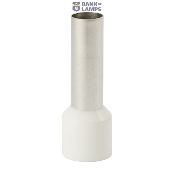 Single insulated sleeve terminal HI 16.0/18-bi white, Al/Cu image 1