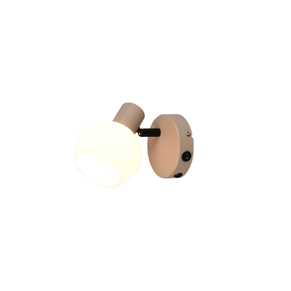 Boba wall lamp 1-pc E14 warm beige image 1