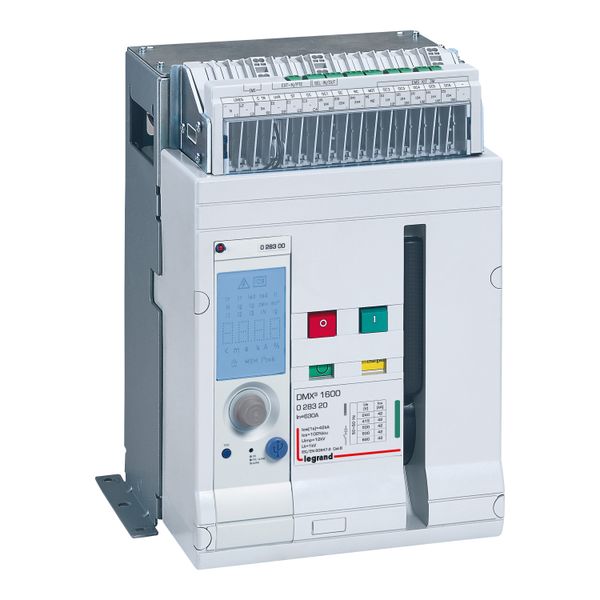 Circuit breaker DMX3 1600, 3 poles, fixed version and electronic protection unit image 1