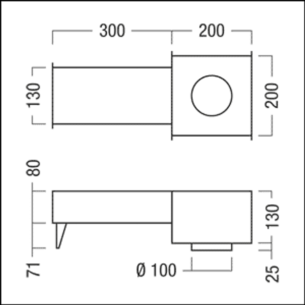 P-INF/EVO / DIAMO R100 CASTING SURROUND - Concrete casting surr. 100mm ceil cutout image 2