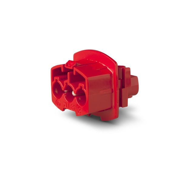 Coupler 3-pole 32A plug, red image 1