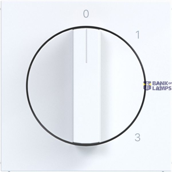 Central plate 3-position switch, neutral position, A.x/C.x white glass. image 1