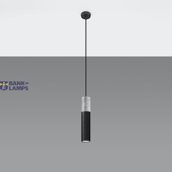 HANGING LAMP BORGIO 1 BLACK GU10 1X40W IP20 image 8
