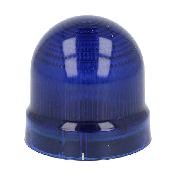 Sound-light pulsed or continuous module. Ø62mm. Bulb included, blue, 24VAC/DC (80dB) image 1
