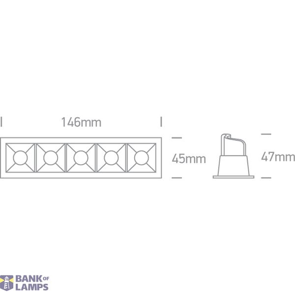 WHITE 5x2W WW IP20 700mA DIMMABLE image 3