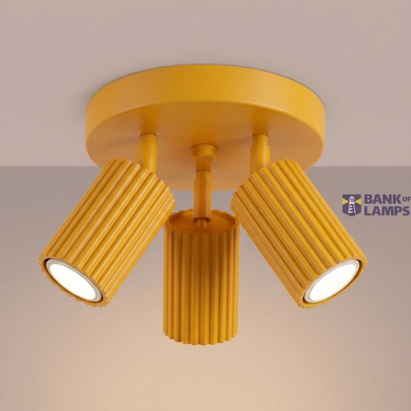 Ceiling lamp KARBON 3P yellow image 2