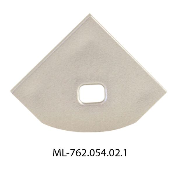 Terminal for RT with hole, silver color, 1 pc image 1