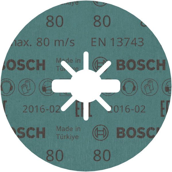 X-LOCK Fibre sanding discs, Ø115mm, G 80, R574, Best for Metal, 1pcs image 1