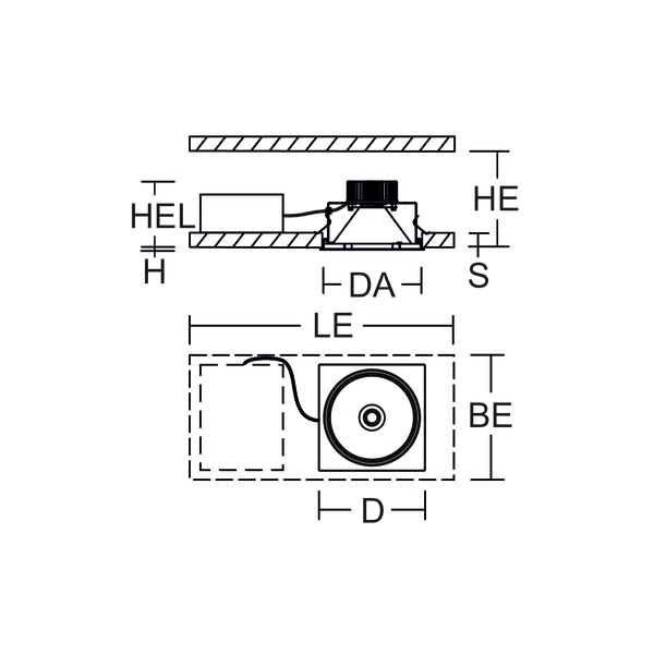 PASCALA square, 11...39 W, 1650...4950 lm, 930, white, DALI Recessed d image 3