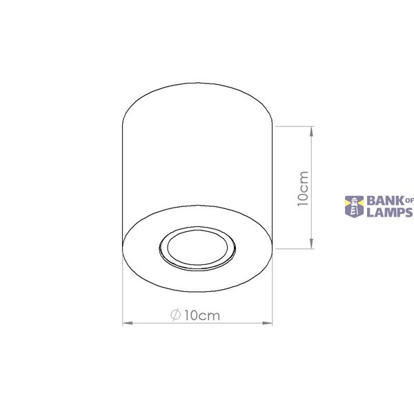 Ceiling lamp ORBIS concrete beige image 5