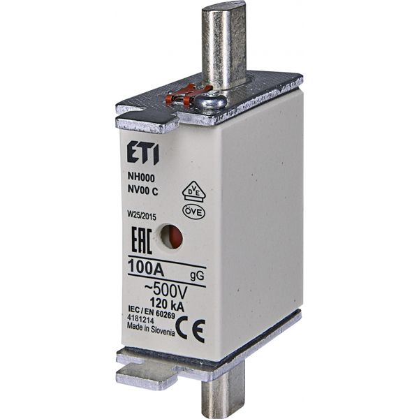 Fuse link, NH000 gG 10A/400V image 1