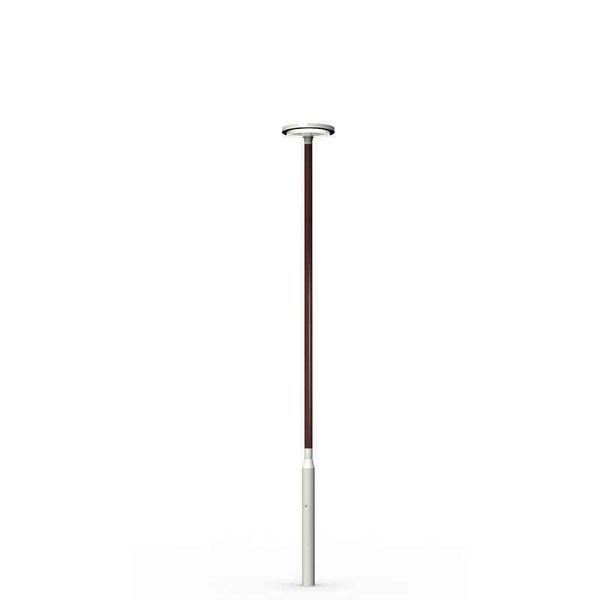 Wooden pole SAGA 4W RAL 9006/SAFFRON image 1