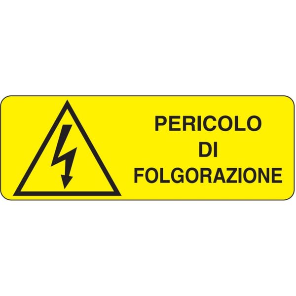 Adhesive for recta. danger sign - 350 x 125 mm image 1