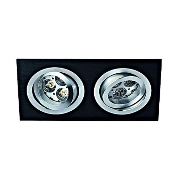 Pinta?A 2x50W GU10 230V, IP20, black image 1