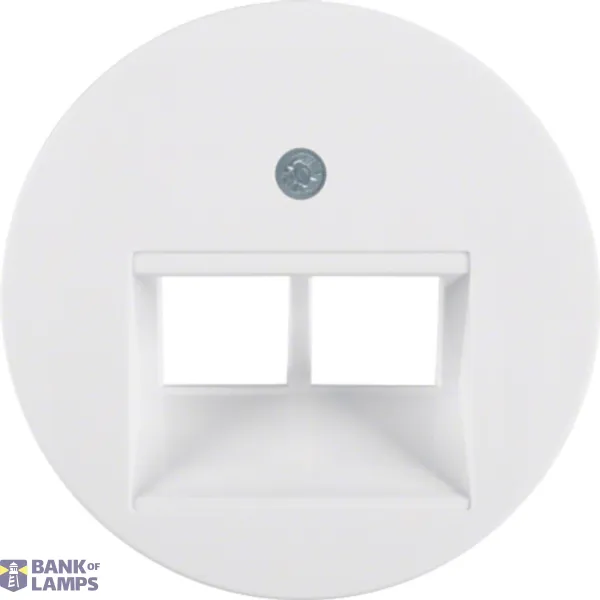 Central piece for UAE double socket R.Classic polar white, glossy image 1