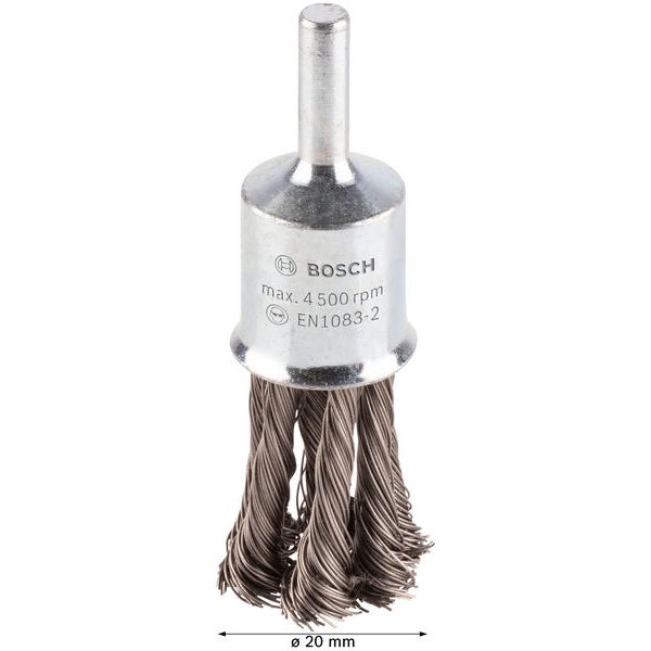 End brush Knotted 19x0.35 mm Stainless image 3