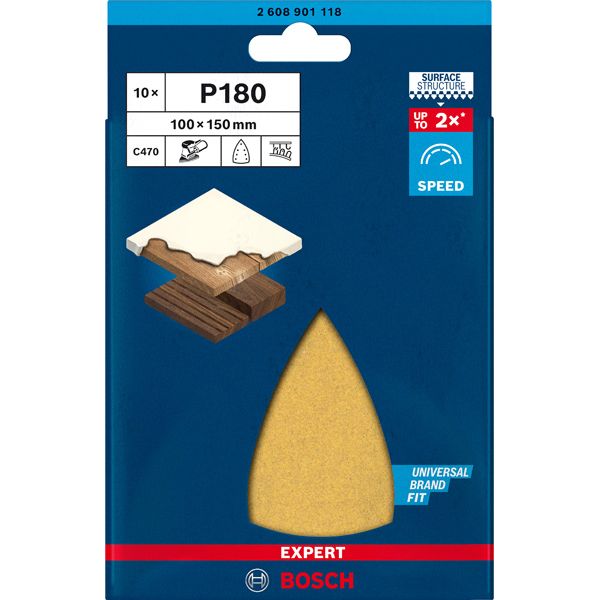 EXPERT C47 Sandpaper with 7 holes for Multi Sanders 1 x 15 mm, G 18 1-pc image 2