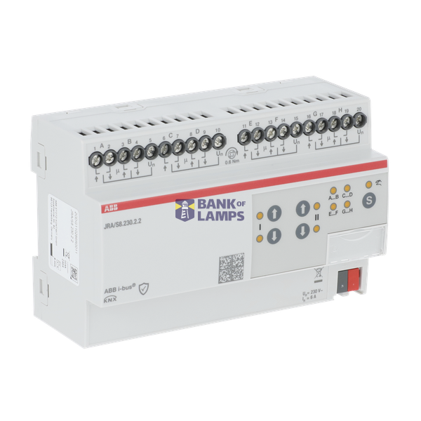 Blind/Roller Shutter Act, 8-f, 230 V AC  Manual Operation, MDRC image 2