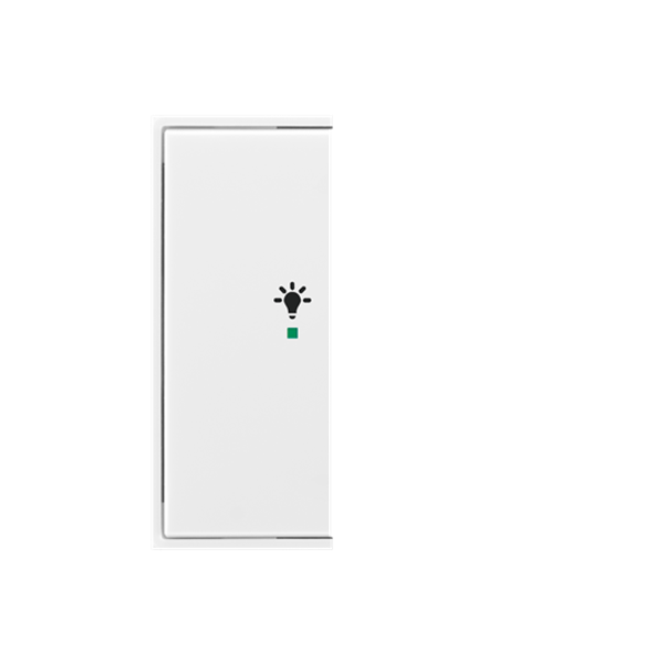 Rocker, 2gang left, with “Light” icon image 1