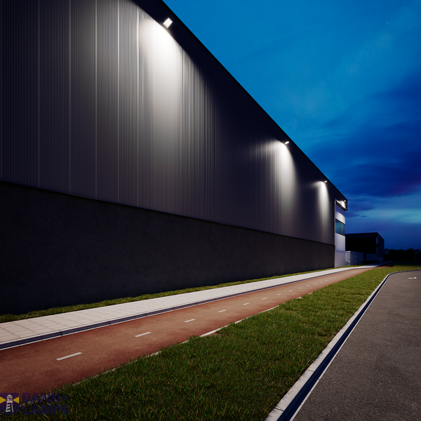 Ledinaire All-in floodlights, 30 W, 3600 lm, 3000 K, 4000 K, 6500 K, Selectable, CRI80, Symmetrical wide beam image 3