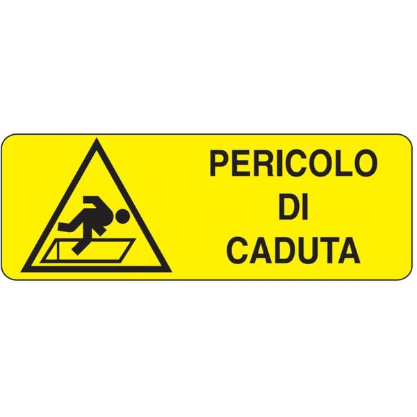 Rectangular danger sign - 350 x 125 mm image 1