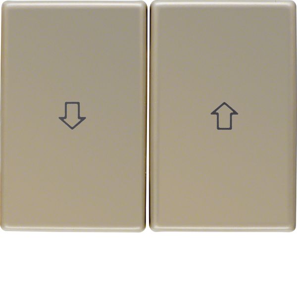 Rockers with imprinted symbol arrow, Arsys, light bronze, metal image 3