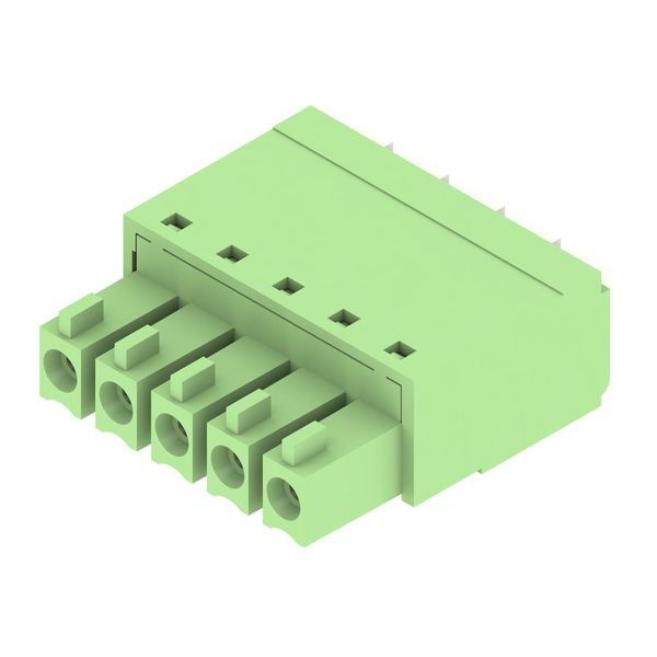 PCB plug-in connector, female plug, 3.81 mm, Number of poles: 5, 180°, PUSH IN with actuator, Clamping range, max. : 1.5 mm², Box image 1