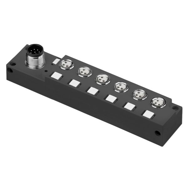 with M12 outlet, 8-pole, A-coded, M8, 30 V, , LED: No, LED initiator: Yes, Wiring type: Custom image 2
