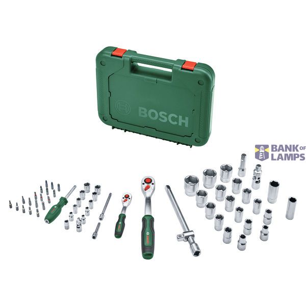 1/4" + 1/2" Ratchet Set 57-Piece image 1