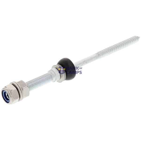 Hanger bolt A2 for wood L 8.4x130mm M10x50mm image 1