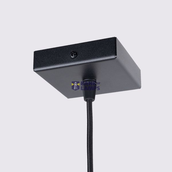SINGLE BLACK PENDANT ON GU10 WITH CYLINDRICAL ELEGANT LAMP, CARBON SERIES image 12